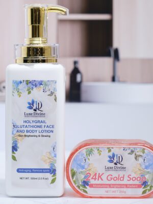 Glutathione Face And Body Lotion/24K Gold Face And Body Soap