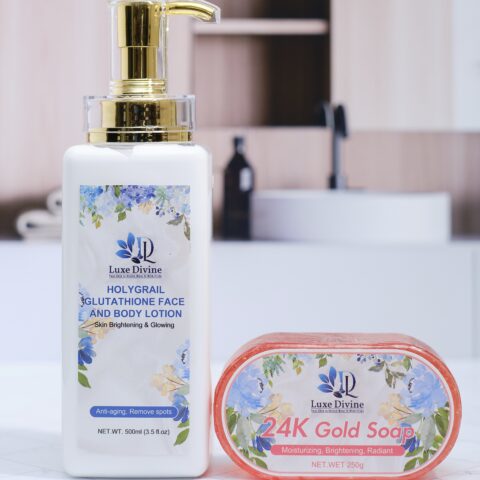 Glutathione Face And Body Lotion/24K Gold Face And Body Soap