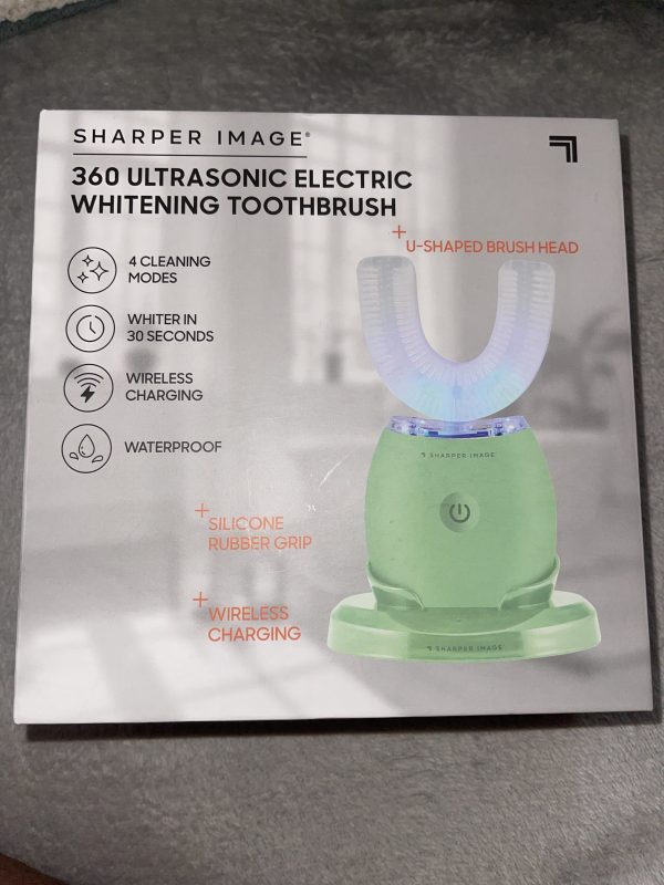 SHARPER IMAGE 360 ULTRASONIC ELECTRIC WHITENING TOOTHBRUSH