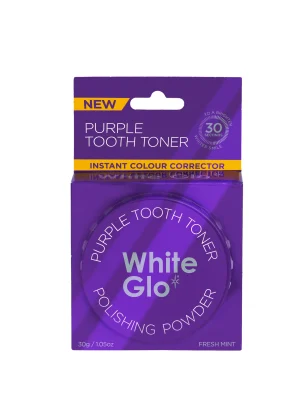 White Glo Purple Tooth Toner Polish Powder