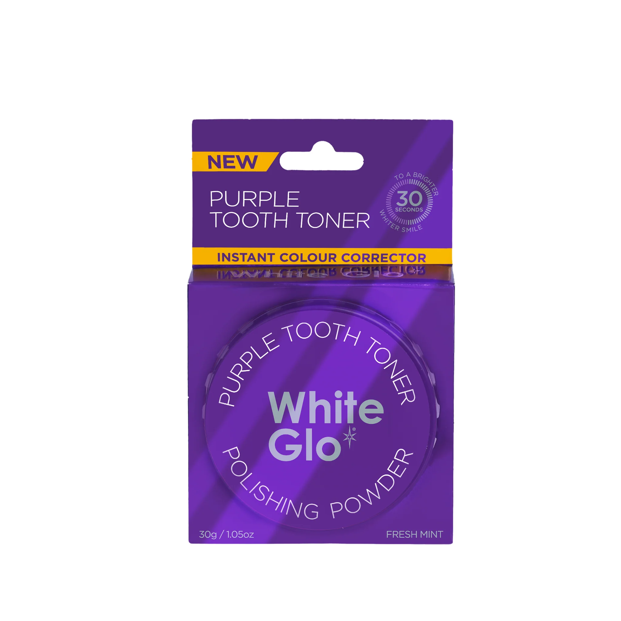 White Glo Purple Tooth Toner Polish Powder