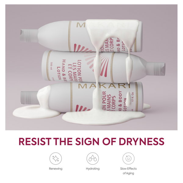 Makari Hand And Body Lotion—17oz Lightweight Moisturizer