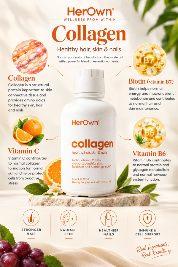 Her Own Collagen - Liquid Collagen For Skin, Hair & Nails