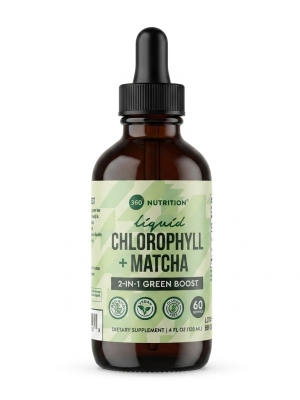 360 Nutrition Liquid Chlorophyll + Matcha Dietary Supplement