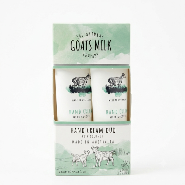 Goat Milk Moisturising Hand Cream- Duo Pack 4oz